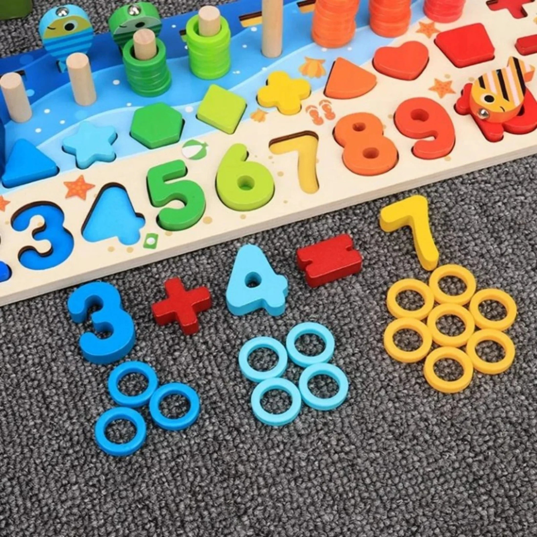 Wooden Counting & Sorting Board